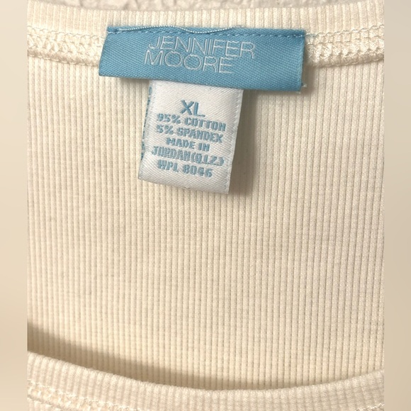 Ivory Ribbed Tank Top - Picture 3 of 6